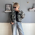 ショート丈ニットカーディガン　