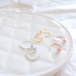 新作　シンプル　18k　繊細　上品　人気　お洒落　大人女子　引っ掛け　ストーン　フープ　ピアス