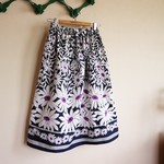 [SALE]ギャザースカート/マーガレットネイビー