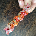かざぐるまのヘアクリップ・ピンク