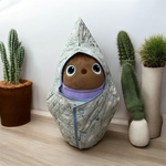 【オープン価格・能登復興募金】おくるみセット　湖でスイスイスワン(ラボット用・ぬいぐるみチャーム用) 