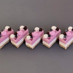 ミニチュア　長方形　ブルーベリームース