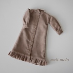 コーデュロイフリルワンピース2024AW(あずきミルク)