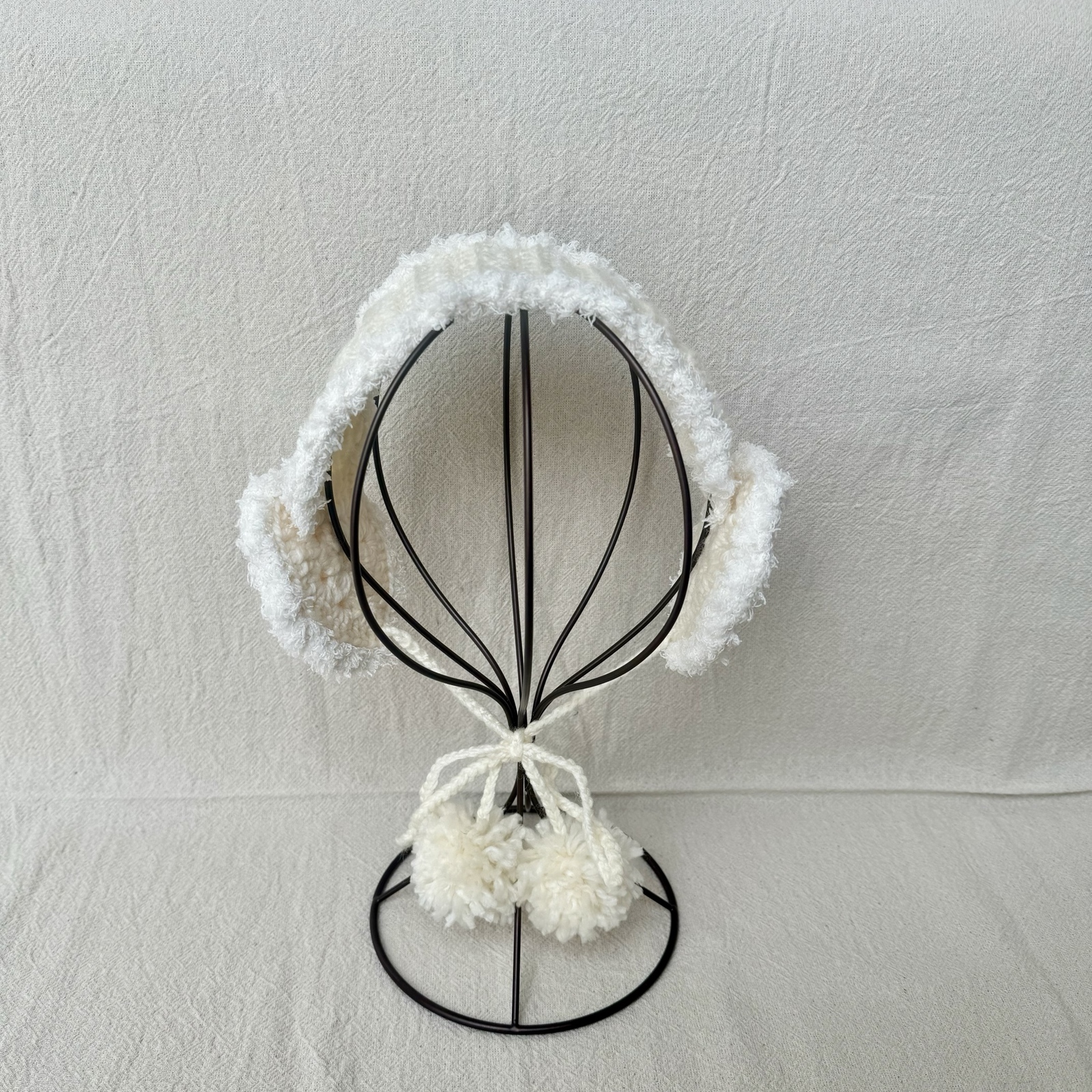 イヤーマフ ハート ホワイト&ホワイト - korontoohagi | minne byGMO