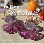 新作✨️【秋のさくらんぼ】 キーホルダー シェイカー オイルなし