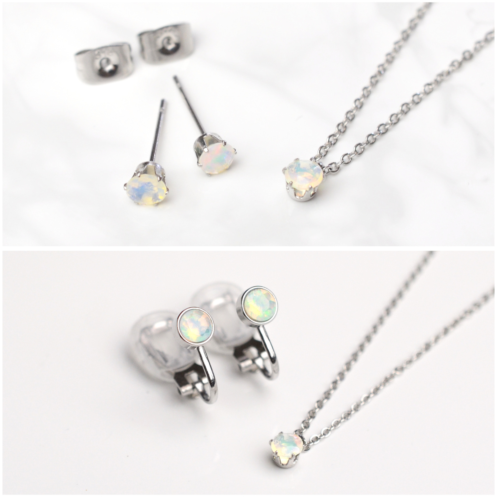 つけっぱなしOK! オパール ネックレス AAA宝石質 一粒ネックレス