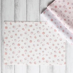 〈名入れ・サイズ変更可〉新柄\♥︎/小さないちごちゃん柄ランチョンマット | ナフキン| ランチクロス　| ランチマット | サイズオーダー | 名入れ