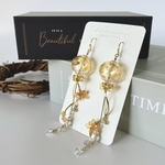 ゆらゆら金木犀海月　イヤリング/ピアス