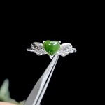 ❣️❣️BIGセール❣️❣️　和田玉　碧玉　リング　指輪　天然石　軟玉　ネフライト　【超美品】 1