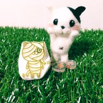 【消しゴムはんこ】ハロウィン　ミイラにゃんこ