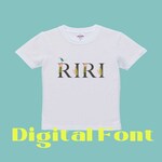 [再販6]NEW♡花文字お名前Tｼｬﾂ（デジタル）