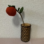 k様オーダー品  ちりめん細工・枝付き柿