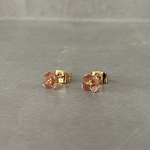 【受注制作】一花ピアス　7mm　Gピンク