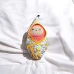 【能登復興募金】ぬいぐるみチャーム用おくるみ　黄色いお花　どんな匂いするのかな？