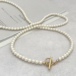 〖 送料無料 〗特集掲載 90cm ロングシルキーパールネックレス サージカルステンレス