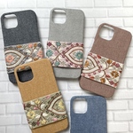 インド刺繍リボン スマホケース【Xperia/GALAXY/iPhone/Googlepixel】