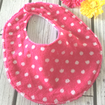 ピンクドットが可愛い＊タオルスタイ 【再販】