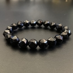【天然石】モリオン（黒水晶）のブレス
