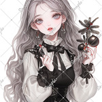 ℳ. xoxoshop オリジナル人物ステッカー クリスマス12月15日まで