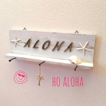 ♪再販♪古材とｱｲｱﾝのALOHAなキーフック