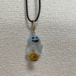 ハロウィンおばけネックレス