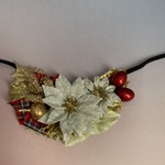 クリスマス🌲ポインセチアチョーカー(ゴールド)