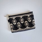 インド刺繍＊ポケットティッシュケース付ポーチ