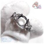 💎 8mm 空枠 フリーサイズ リング ラウンド 単品 1個 指輪 No.6613 → 7038