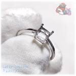 💎 6mm 四角 空枠 フリーサイズ リング 単品 1個 指輪 No.6622