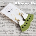 本革キウイの大ぶりフルーツピアス【新作】