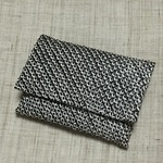 和柄のポケットティッシュケース（絞り濃い茶）