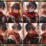 デザインペーパー　CUTE BOY MUFFLER CS コラージュシート