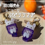 少し訳あり新作✨️ ミニミニ【うさぎぶどう】 シェイカー キーホルダー オイルなし