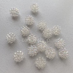 10pcs つぶつぶ オーロラクリア アクリルビーズ 可愛い