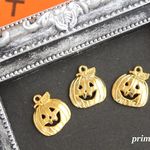 【ゴールド6個セット】 パンプキンチャーム ジャックオーランタン 【ハロウィン2016】