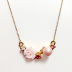 pink rose ネックレス 16kgp