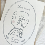 似顔絵ファーストヘアカットアート