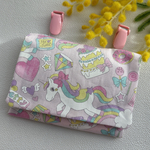 ♡クリップ付き♡移動ポケット✴︎カラフルユニコーン✖️ピンク♡