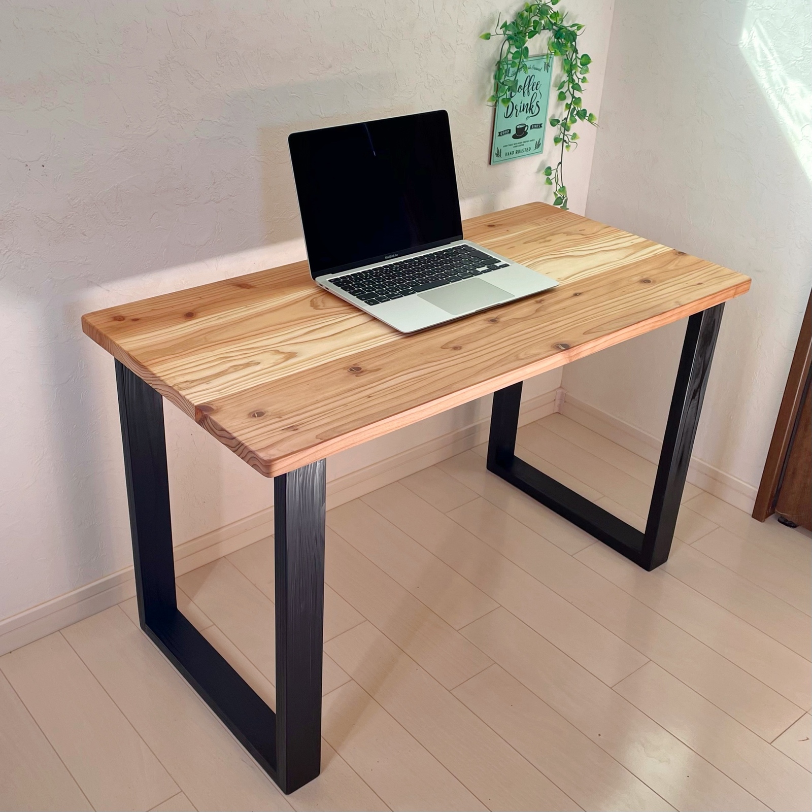 天然木 無垢テーブル 90×45cm お好みのカラー、高さでカスタム