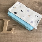 No.106 ちょこっと大きめ横入れお弁当袋 L size✳︎ねこ