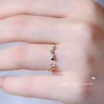 新作　シンプル　18K　高品質　繊細　上品　人気　大人女子　クラシック　ハート　シルバー925　ゴールド　リング