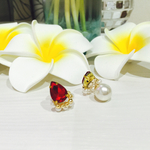 ビジューパールピアス