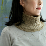 カカオ染め　Organiccotton Fur ふわふわネックウォーマー【Short size】