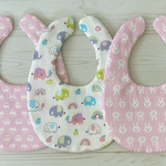 ガーゼスタイ: bib  3枚セット クリスマス　cotton100％