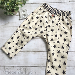 プチサルエルパンツ 星柄×ストライプ size80