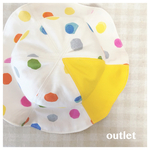 カラフルみずたまのベビー帽子44cm【outlet】チューリップハット