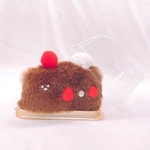 チョコレートケーキ宇宙人くんのぬいぐるみ