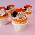Cupcakes-Rock 'n' Roll  / カップケーキ の小物入れ 