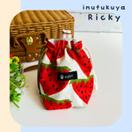 消臭マナーポーチ☆おっきないちご🍓　マチ付き巾着タイプ