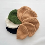 こどもの肌に柔らか　モコモコどんぐり帽子　とんがり帽　ニット帽